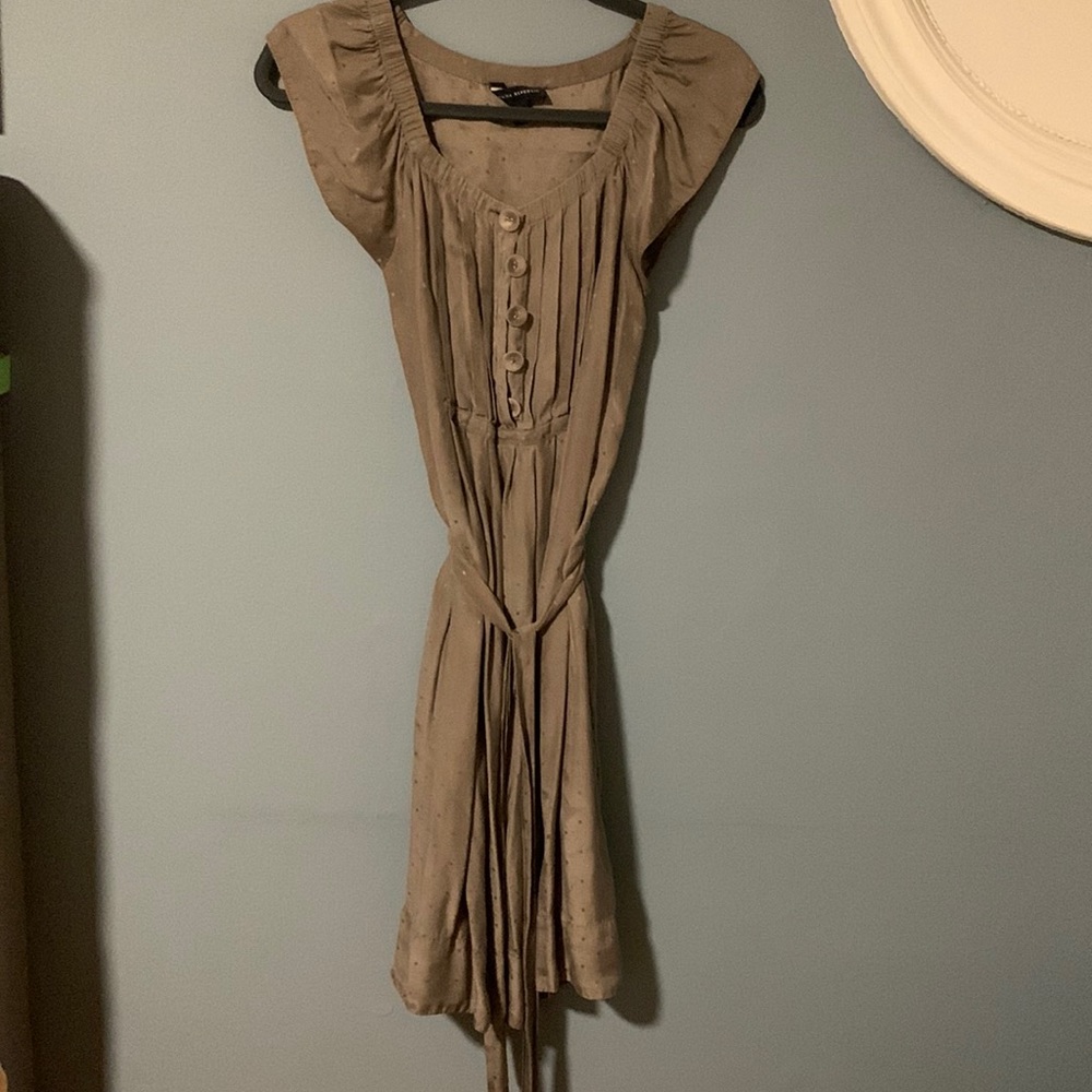 Banana silk dress